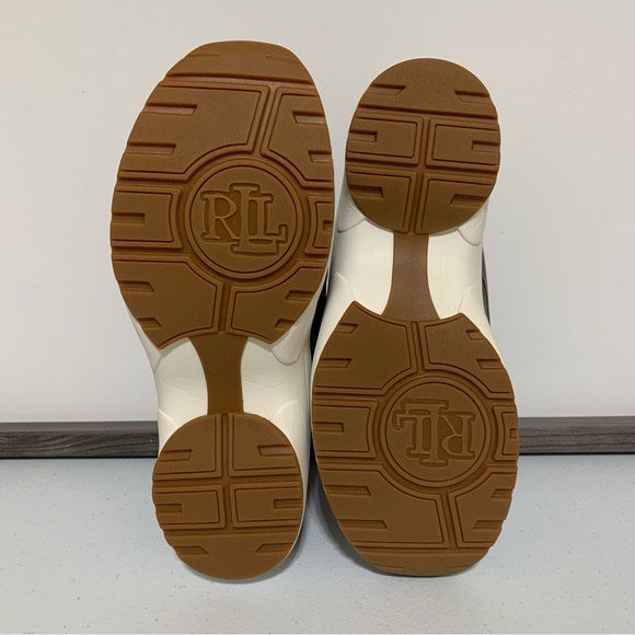 Lauren Ralph Lauren Rylee Embossed Leather High-Top Sneaker-Size 7.5 NWOT - Picture 8 of 12